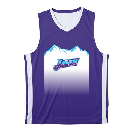 NYC Jawn Jersey Active (Limited Time Only), a Purple/ White Reversible Basketball Jersey