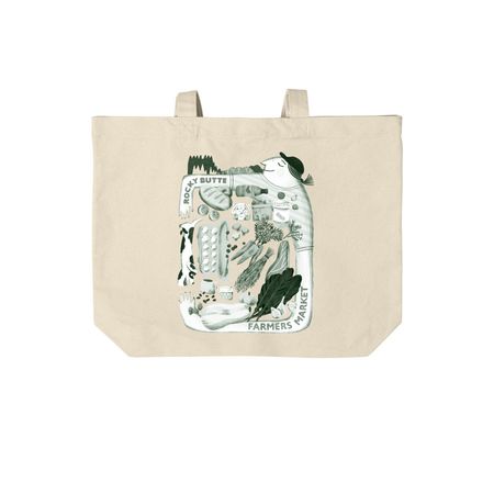 Market Tote, a Natural Cotton Canvas Tote Bag