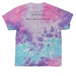 Let The Daisies Bloom, a Cotton Candy Classic Tie Dye Tee (back-view)