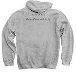 Let The Daisies Bloom, a Sport Grey Pullover Hoodie (back-view)