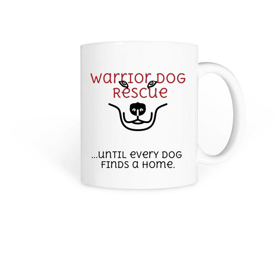 Warrio Dog Mug, a White Coffee Mug