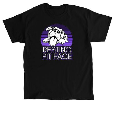 Resting Pit Face, a Black Classic Unisex Tee