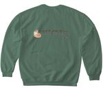 Keep Wildlife Wild, a Military Green Softstyle Crewneck Sweatshirt (back-view)
