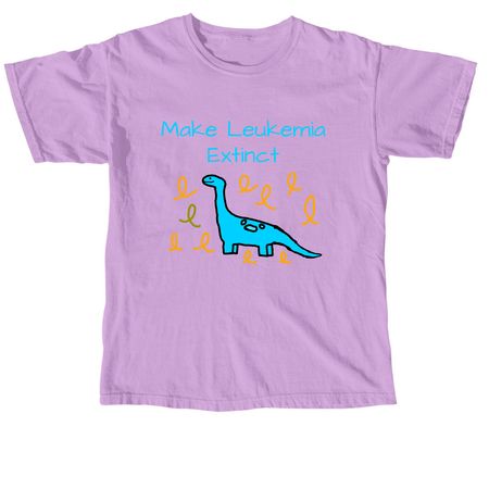 Stomping Leukemia, a Neon Violet Comfort Colors Unisex Tee