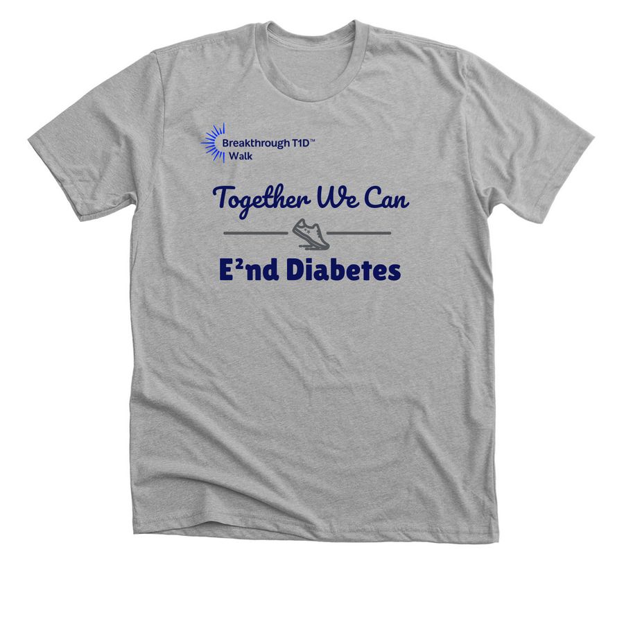 Team End Diabetes T-Shirt, a Athletic Heather Premium Unisex Tee