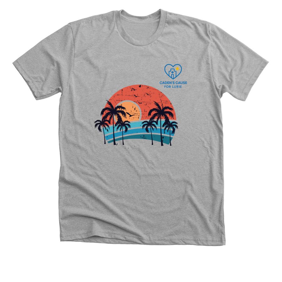 Sunset, a Athletic Heather Premium Unisex Tee