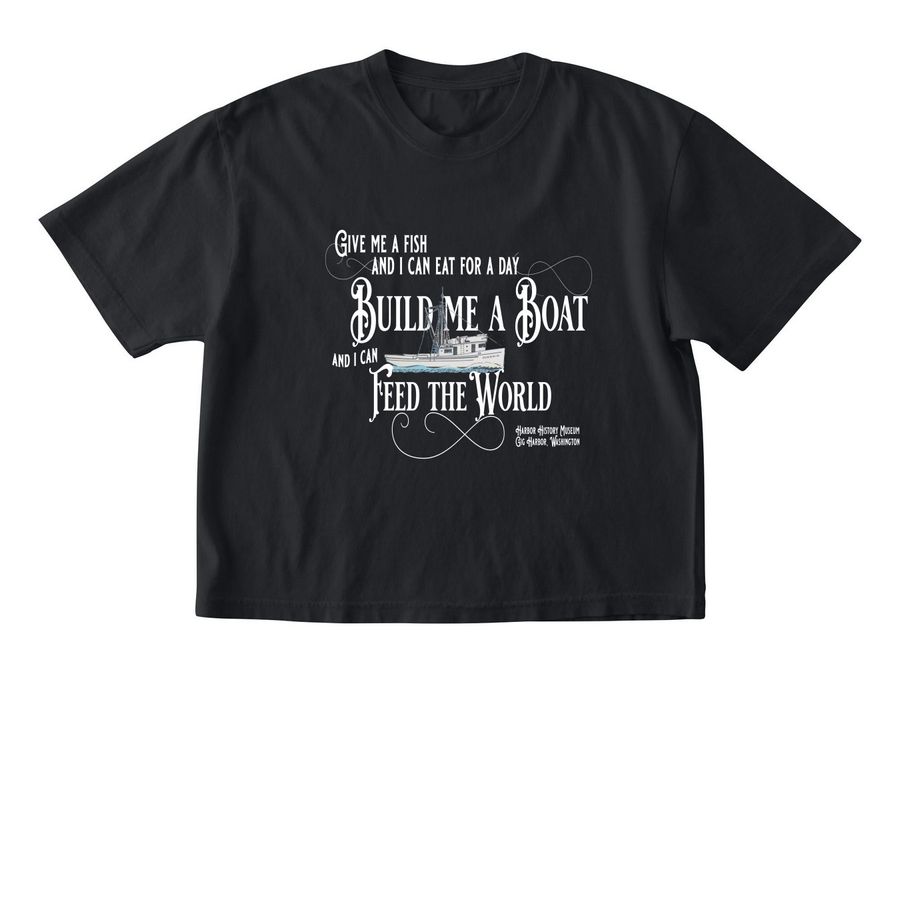 Celebrate the Fleet, a Black Comfort Colors Boxy Tee