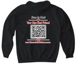 Love has 4 Paws, a Black Gildan Softstyle Pullover Hoodie (back-view)