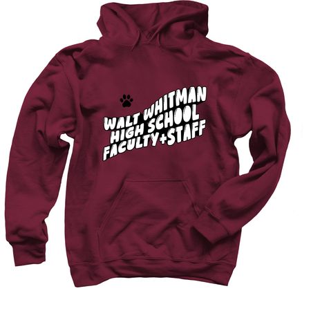 Whitman Whimsy, a Maroon Pullover Hoodie