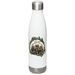 Little Bit Rescue | Raccoon Hero Bottle, a White Stainless Steel Water Bottle (back-view)