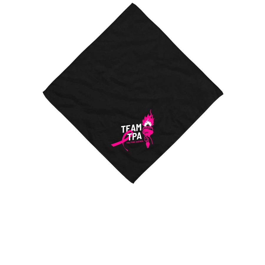 Team TPA NYC Marathon '25 Torch | Cotton, a Black Cotton Bandana