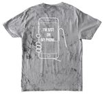 I'm not CRAZY, a Smoke Comfort Colors Colorblast Tee (back-view)