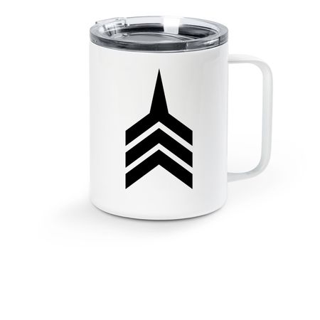 Coffee Mugs, a White Stainless Steel Travel Mug