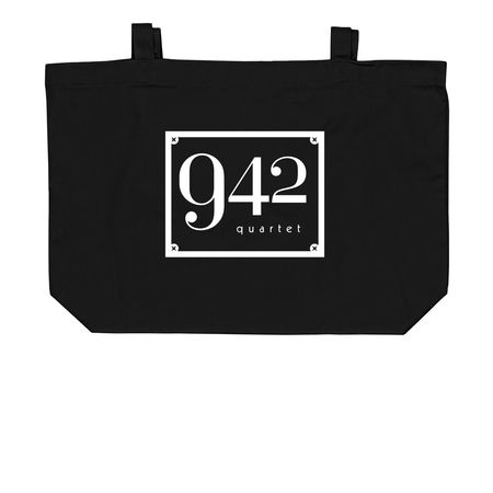 Totes!, a Black Large Organic Cotton Tote Bag