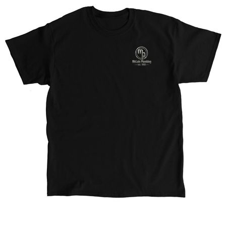 McLain Plumbing-Old Glory, a Black Classic Unisex Tee
