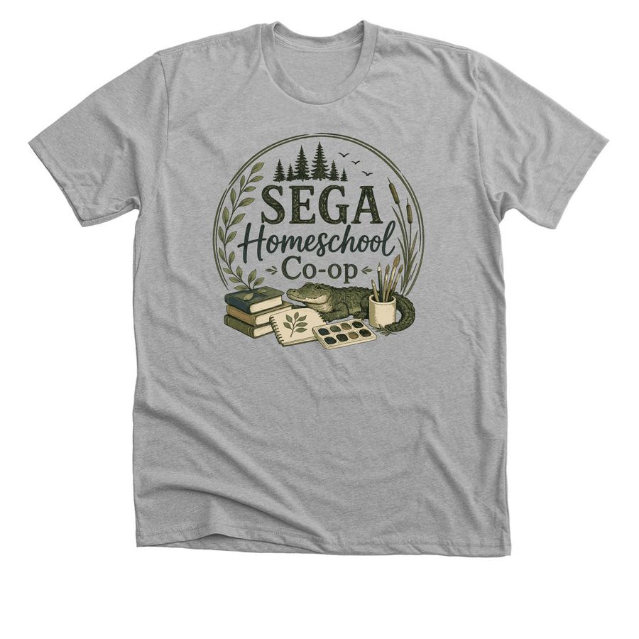 SEGA Homeschool Co-op T-shirt Fundraiser, a Athletic Heather Premium Unisex Tee