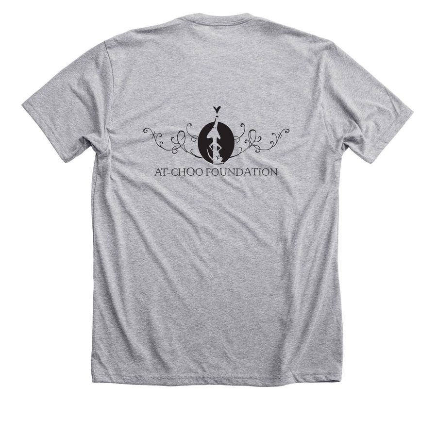 Save Medical Dogs, a Athletic Heather Premium Unisex Tee (back-view)