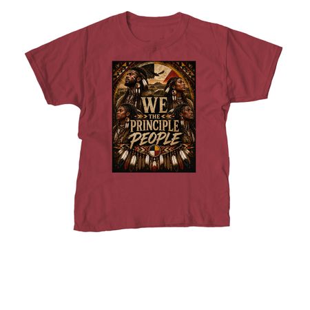 We The Principle People, a Cardinal Red Youth Unisex Tee