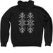 Wi Bugs, a Black Zip Up Hoodie (back-view)