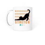 Big Stretch - Cat Mug, a White Coffee Mug (back-view)