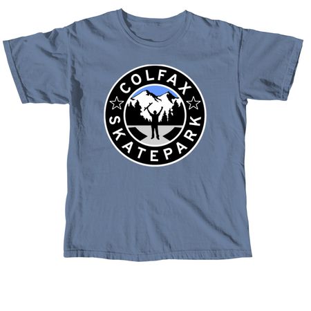 Colfax Skatepark, a Blue Jean Comfort Colors Unisex Tee