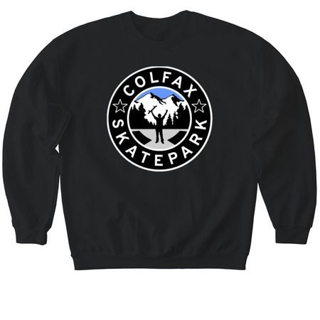 Colfax Skatepark, a Black Softstyle Crewneck Sweatshirt
