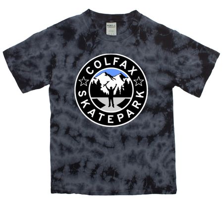Colfax Skatepark, a Black Youth Crystal Tie Dye Tee