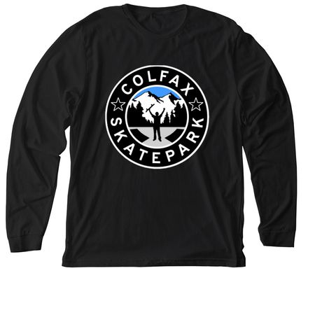 Colfax Skatepark, a Solid Black Blend Premium Long Sleeve Tee