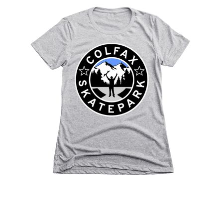 Colfax Skatepark, a Dark Heather Grey Women's Slim Fit Tee