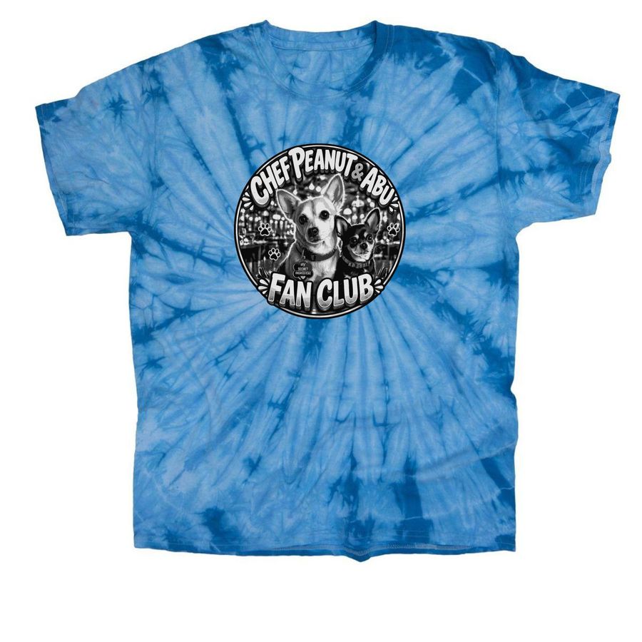 Chef Peanut & Abu Fundraising Shirt, a Baby Blue Classic Tie Dye Tee