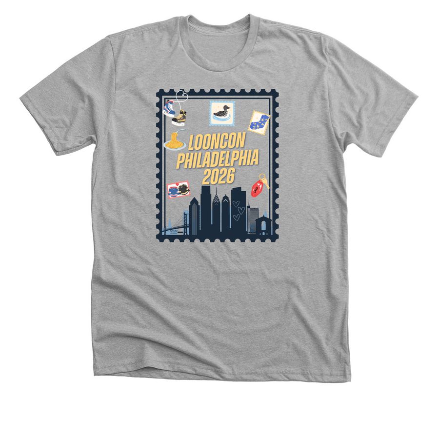 Official LoonCon 2026 T-Shirt, a Athletic Heather Premium Unisex Tee