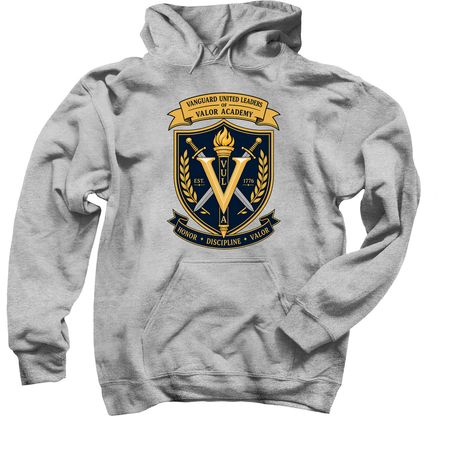 Vanguard United Leaders of Valor Academy, a Sport Grey Pullover Hoodie