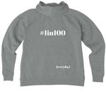 {everyday} essentials, a Aluminum Grey Heather Allmade Women?s Organic CVC Zip-Up Hoodie (back-view)