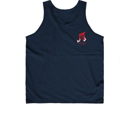 Torii gate - Mini, a Navy Classic Unisex Tank Top