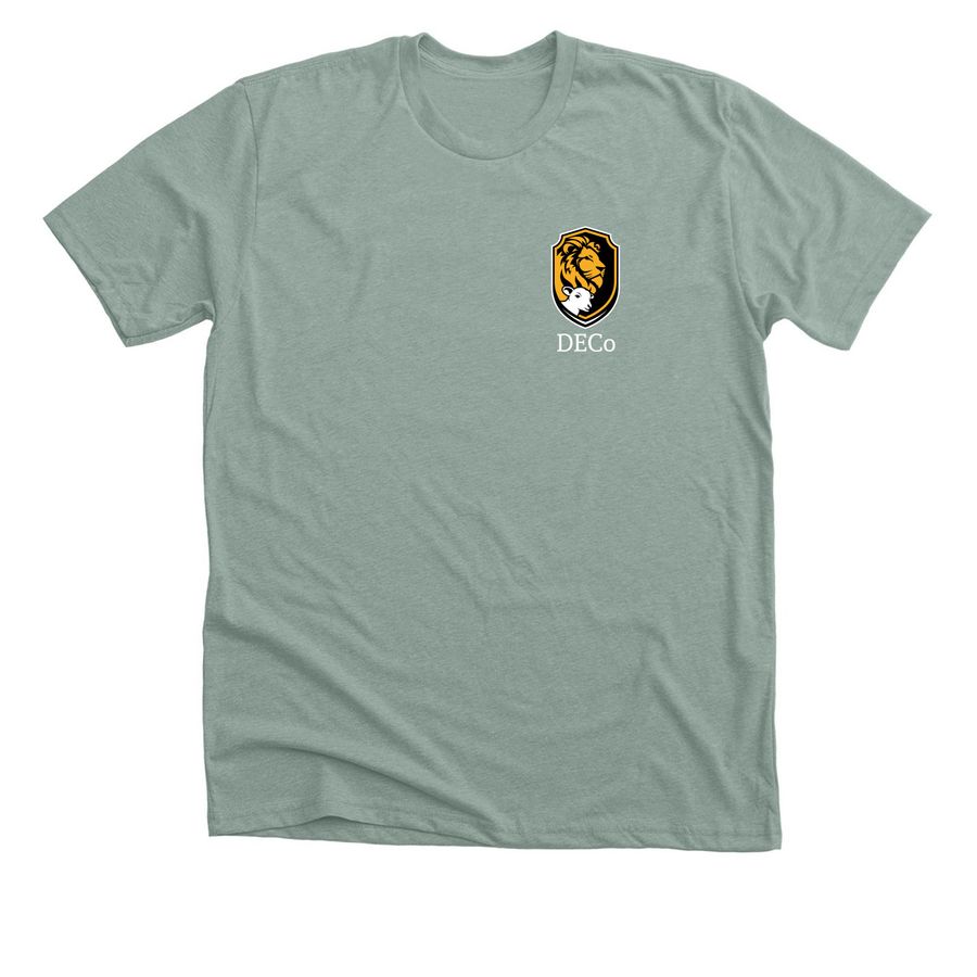 Upper Grammar Gear, a Heather Sage Premium Unisex Tee