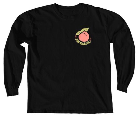 ?you rascal?, a Black Comfort Colors Long Sleeve Tee