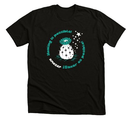 Healing is Possible! Black, a Solid Black Blend Premium Unisex Tee