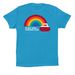 SF Bay Area Curling Rainbow, a Aqua Premium Cotton Tee