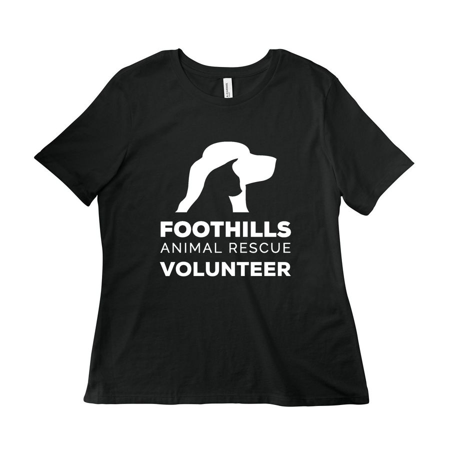 Women's Cut Shirts - All Kinds White Logo, a Vintage Black Women?s Relaxed Cotton Tee