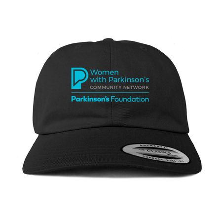 Women with Parkinson's Community Network Hats, a Black Printed Classic Baseball Cap