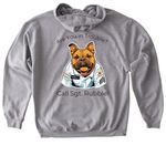 Rubble Wear, a Sport Grey Gildan Softstyle Pullover Hoodie (back-view)