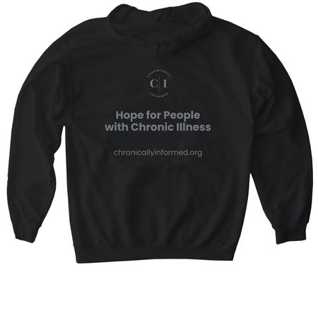 Original Hope Design, a Black Gildan Softstyle Pullover Hoodie (back-view)