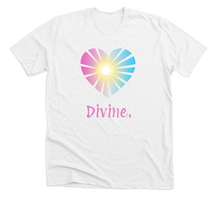 Trans is Divine, a Solid White Blend Premium Unisex Tee