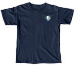 Classic NCS Eagles Tee, a True Navy Comfort Colors Unisex Tee (back-view)