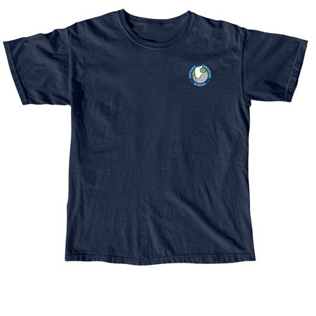Classic NCS Eagles Tee, a True Navy Comfort Colors Unisex Tee (back-view)