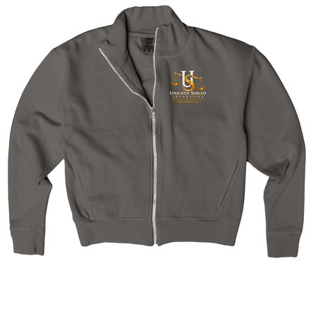 Wear the Mission. Support the Movement., a Pepper Comfort Colors Women's Zip Up Jacket