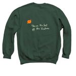 Festive Femme Hoodie, a Forest Crewneck Sweatshirt (back-view)