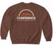 My Dog Is My Home Conference 2026 - Design C, a Cocoa Softstyle Crewneck Sweatshirt (back-view)
