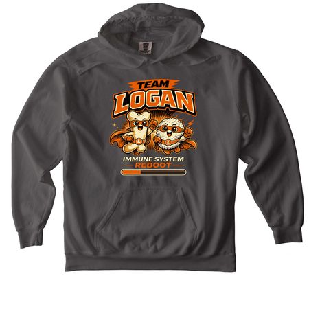 Team Logan - Bone Marrow Transplant&nbsp;, a Pepper Comfort Colors Pullover Hoodie
