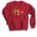 UCC Green/Pride, a Cardinal Red Crewneck Sweatshirt